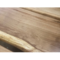 *Treppenstufen Wildeiche* Treppenstufe, Trittstufe, Holzstufe, Baumkante, Massivholz, 90x28x4cm